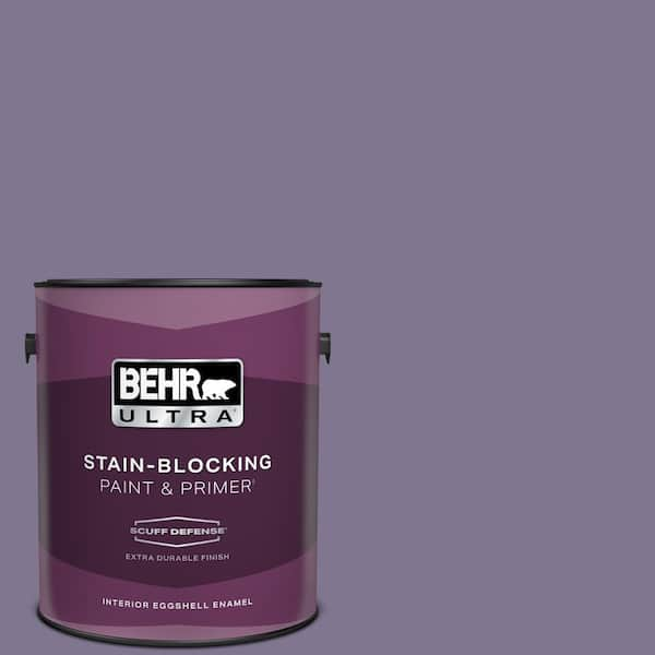 BEHR ULTRA 1 gal. #650F-5 Purple Statice Extra Durable Eggshell Enamel Interior Paint & Primer