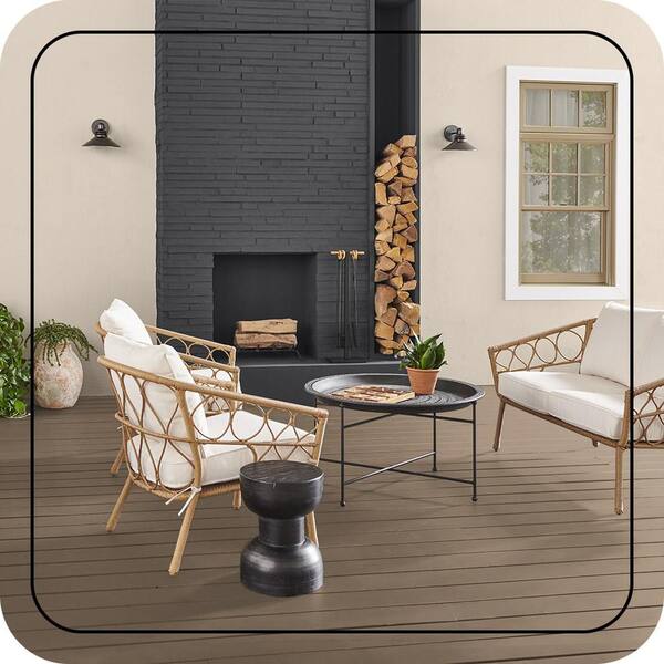 BEHR DECKplus 1 gal. #700D-5 Toffee Crunch Solid Color