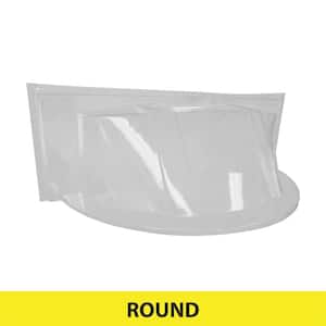39 in. W x 17 in. D x 15 in. H Premium Round Bubble Window Well Cover