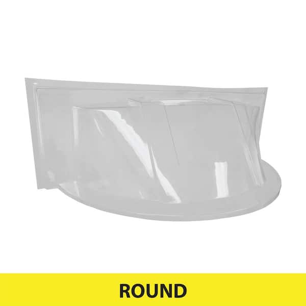 SHAPE PRODUCTS 39 in. W x 17 in. D x 15 in. H Premium Round Bubble Window Well Cover