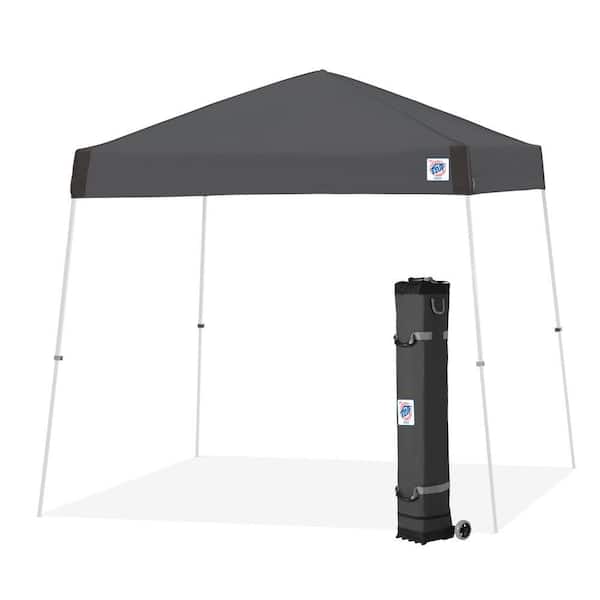 E-Z UP Vista Series 12 ft. x 12 ft. Steel Grey Instant Canopy Pop