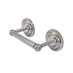 Que New Collection Double Post Toilet Paper Holder in Satin Nickel