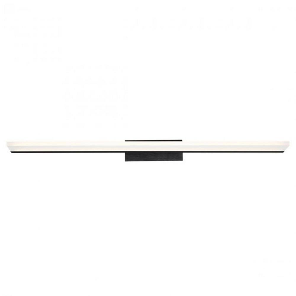 Sleek Black Aluminum 36" LED Bathroom Vanity Light with Acrylic Diffuser