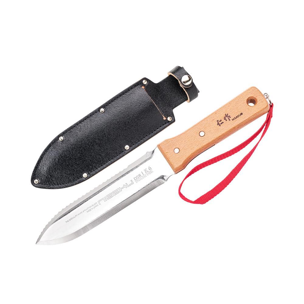 Nisaku Japanese Stainless Steel Weeding Knife, 7.25-Inch Blade Limited Edition DSR-1K6
