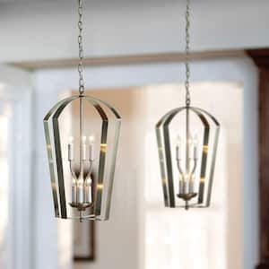 Gather Collection 6-Light Brushed Nickel Foyer Pendant