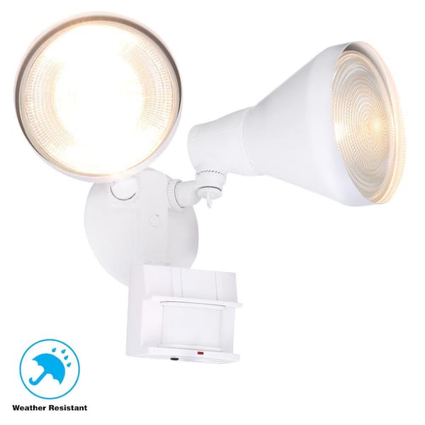 Defiant 180° White Motion Activated Outdoor Flood Light