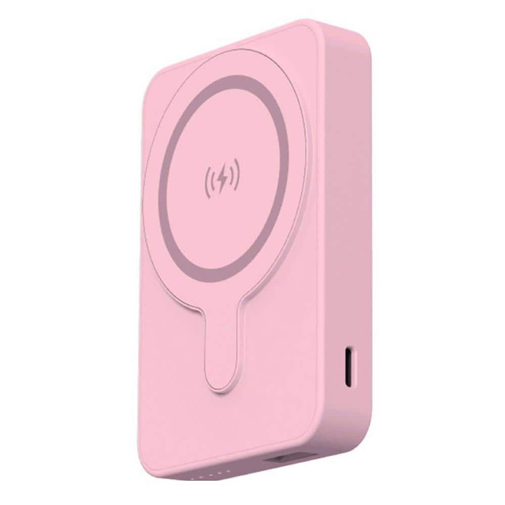 CHARGEWORX Power Bank-5000mah Magsafe-Credit Card Holder, Pink CHA