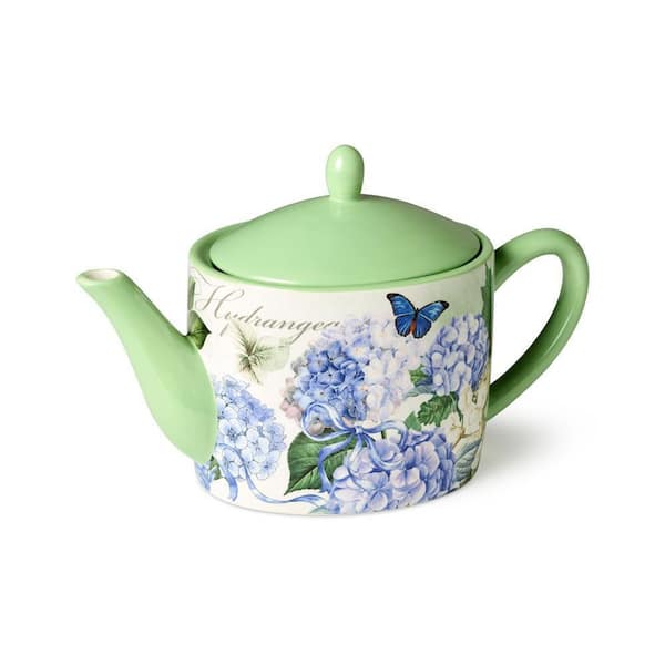 Garden Path 5-Cup 40 oz. Ceramic Teapot