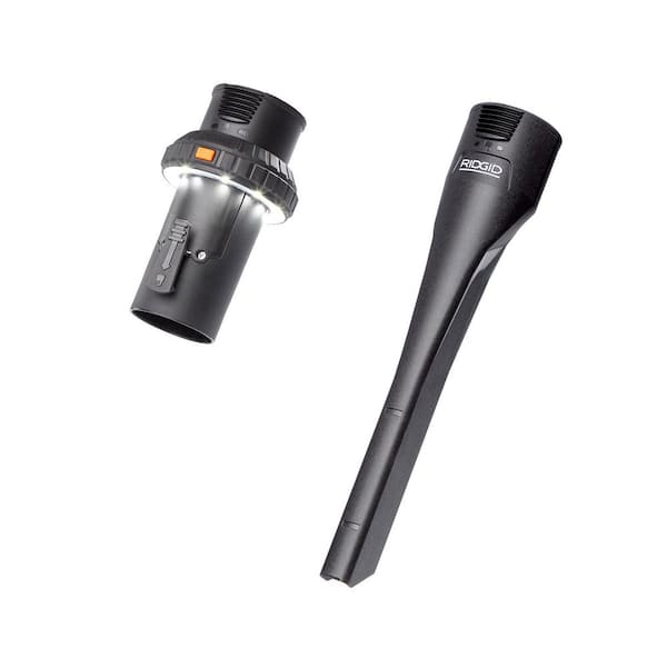 2-1/2 in. MAX2502 NXT Max Locking Crevice Tool Attachment and LA2536 LED Lighted Cuff for RIDGID NXT Wet Dry Vacs
