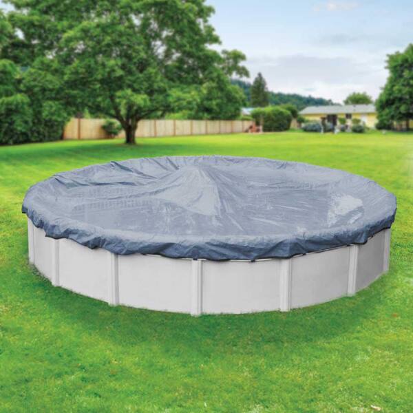 Robelle Value-Line 21 ft. Round Azure Blue Solid Above Ground Winter Pool Cover