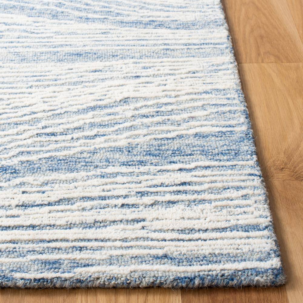 Hand-tufted Wool Rectangular Rug in Vivid Blue - 5' x 8'
