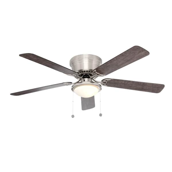 56 in Large Indoor LED Ceiling Fan Flush Mount Low Profile Light Kit Quiet Decor 