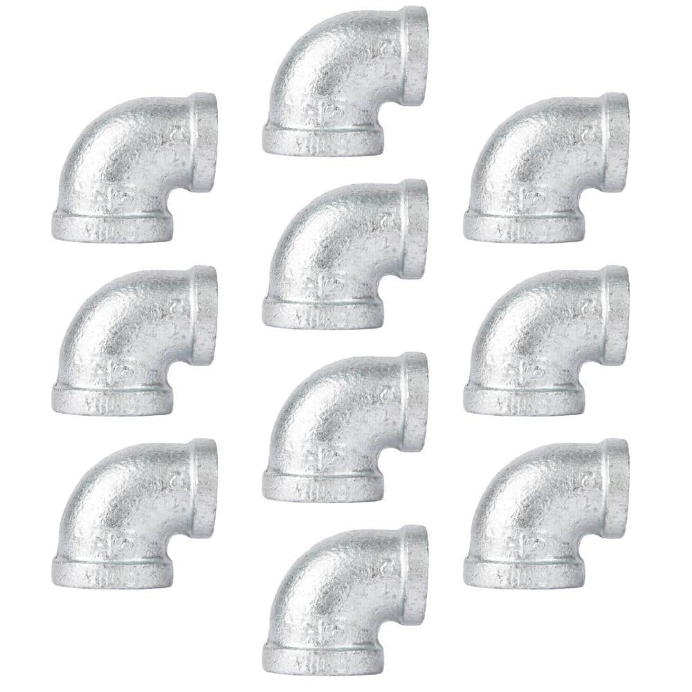 3/4 in. x 1/2 Galvanized Irion 90-Degree Reducing Elbow Fitting (10-Pack) price history on PriceWatchPro