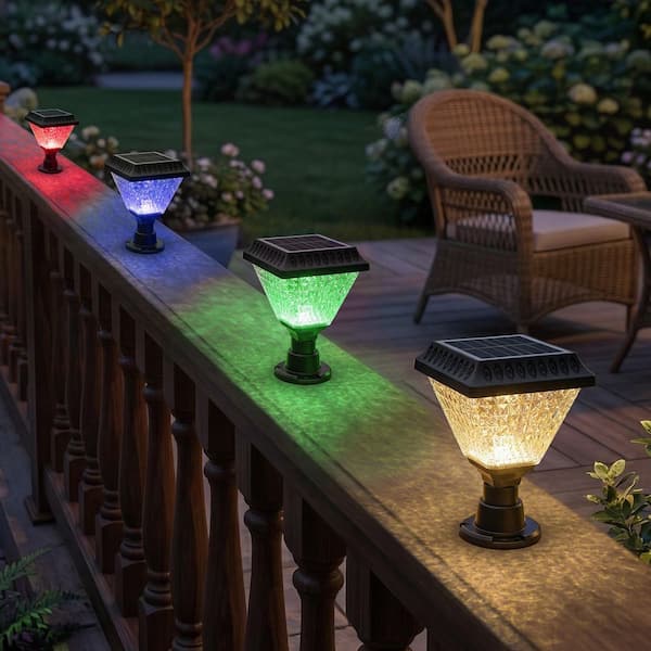 C Cattleya Solar Black Weather Resistant RGB Integrated LED