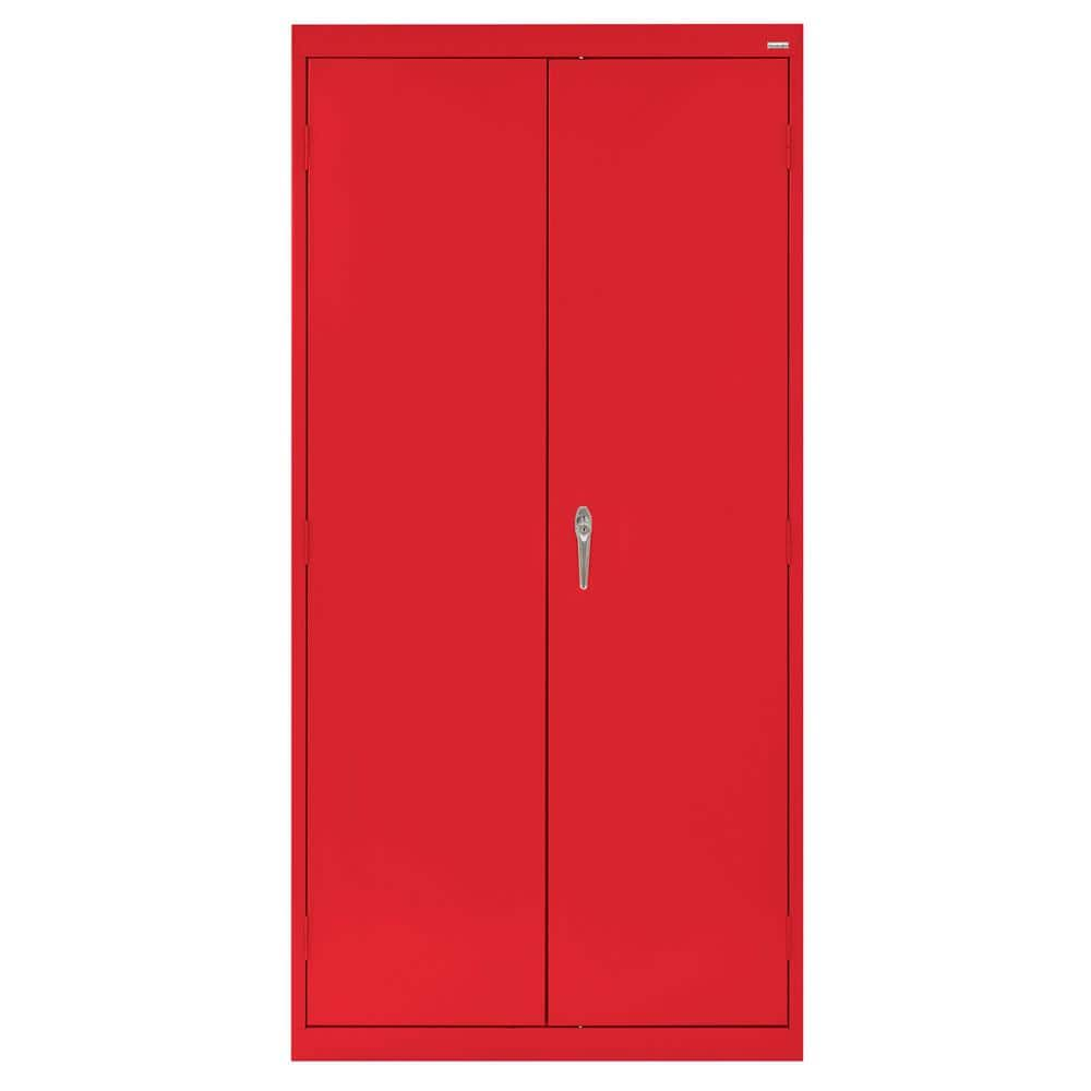 Sandusky Classic Series Steel Freestanding Garage Cabinet in Red (36 in ...