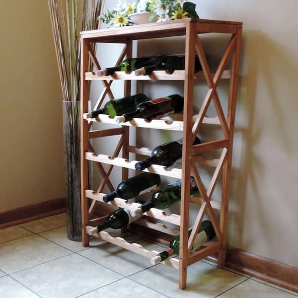 The rustic home wooden wine rack sale