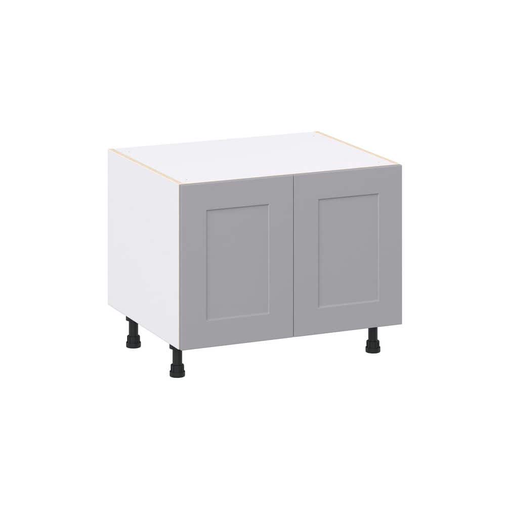 Roseland 30 in. W x 24 in. D x 34.5 in. H Assembled Shaker Apron Front Sink Base Kitchen Cabinet in Slate Gray price history on PriceWatchPro
