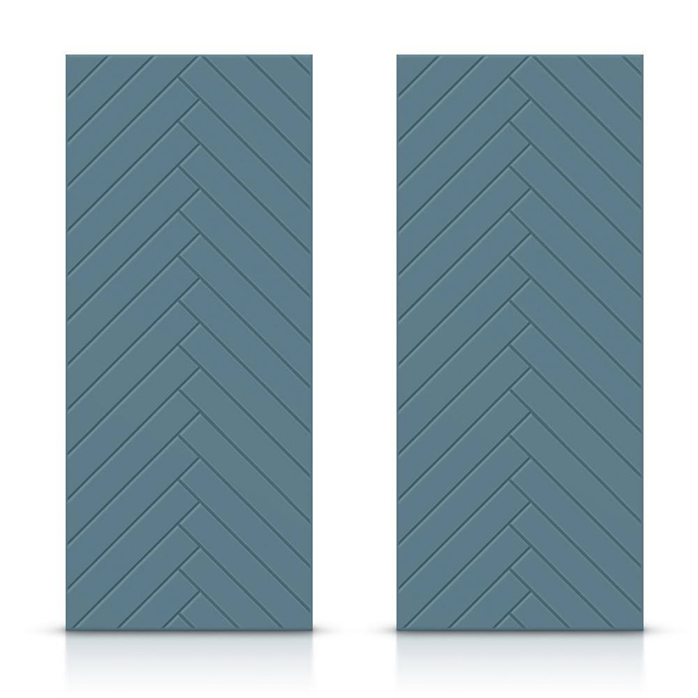 60 in. x 80 in. Hollow Core Dignity Blue Painted Composite MDF Interior Double Closet Sliding Doors price history on PriceWatchPro
