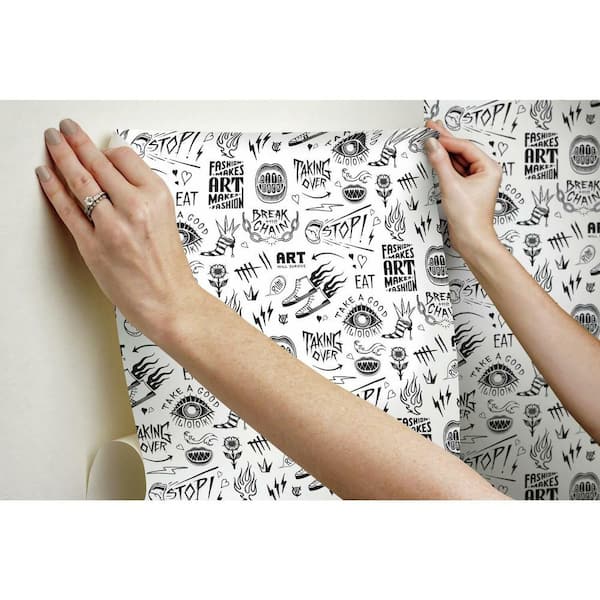 Buy 3D Graffiti Color Line Texture Wallpaper Mural Peel and Stick Online in  India  Etsy