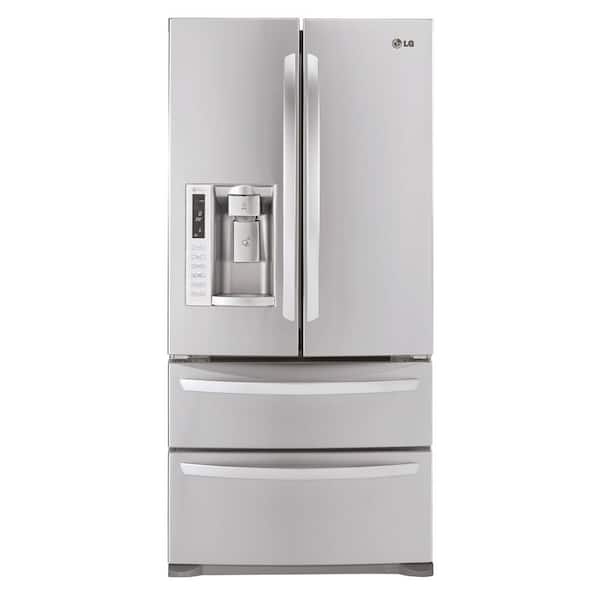 LG 33 in. W 24.7 cu. ft. French Door Refrigerator in Stainless Steel