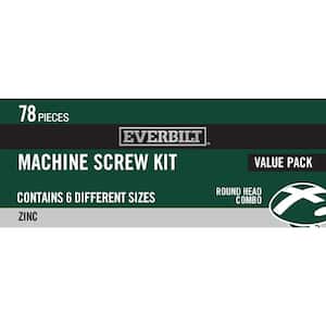 78-Piece Zinc-Plated Machine Screw Kit