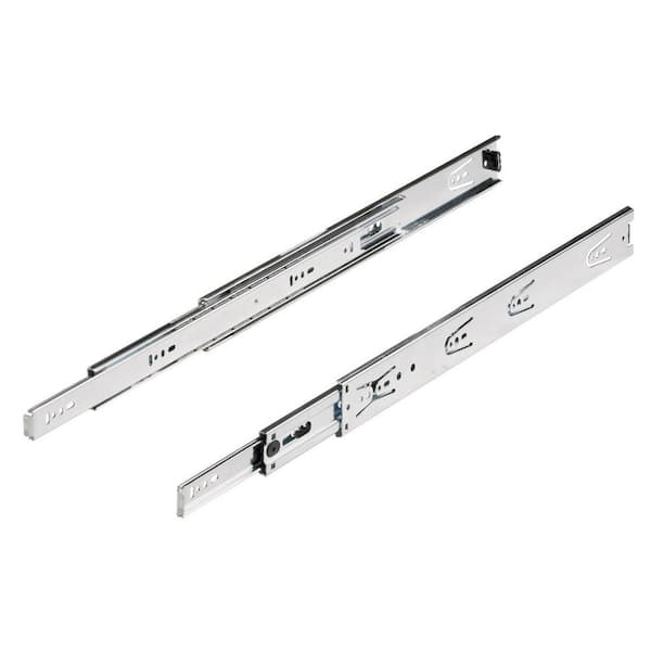 Hettich 22 in. Full Extension Face Frame or Frameless Ball Bearing Slides 5-Pairs (10 Pieces)