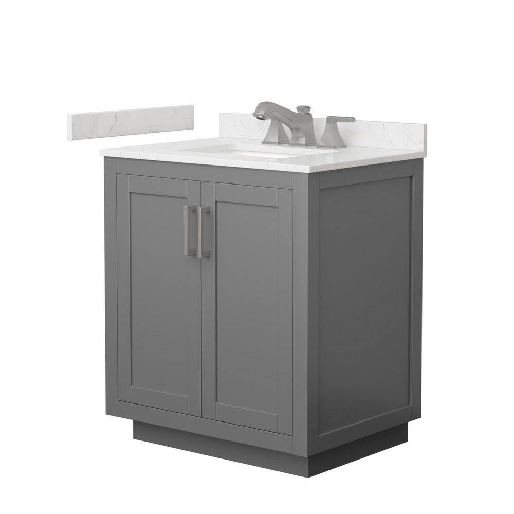 Miranda 30 in. Single Freestanding Dark Gray Bath Vanity with Carrara Cultured Marble Top Assembled price history on PriceWatchPro