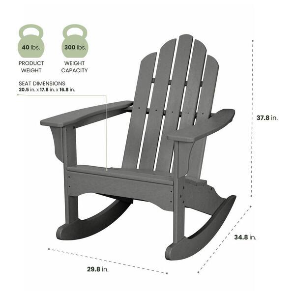 小物 Rockin'Chair Hanover Composite All-Weather Adirondack Rocking Chair in