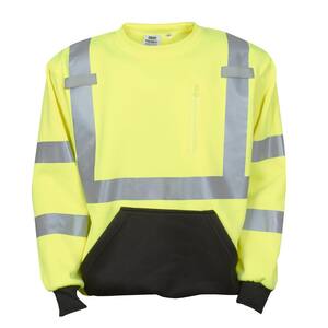 COR-BRITE Type R Class 3 2XL Crew Neck Sweatshirt in Lime SS201H2XL