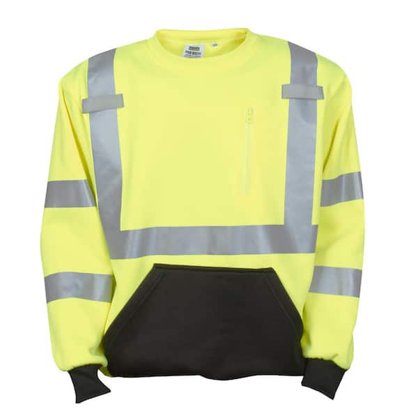 Cordova COR-BRITE Type R Class-3 3XL Lime Crew Neck Sweatshirt