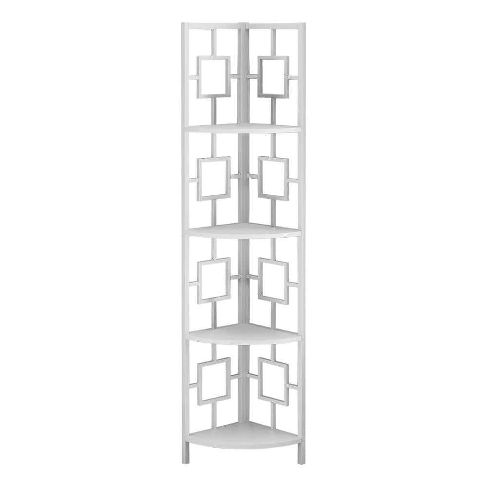 White Corner Bookcase
