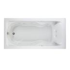 Lifetime Cadet EverClean 72 in. x 36 in. Whirlpool Tub with Reversible Drain in White