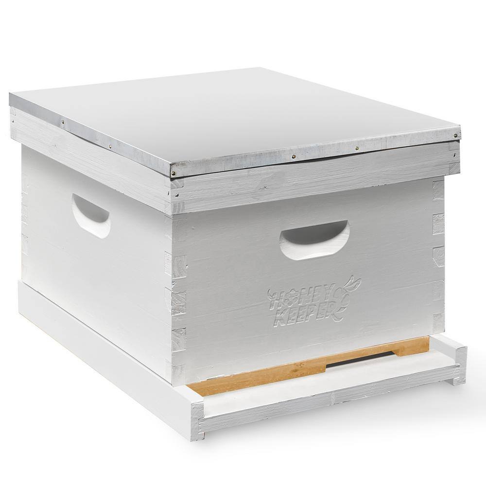 White Fir Langstroth Beehive Kit with Tools and Apparel
