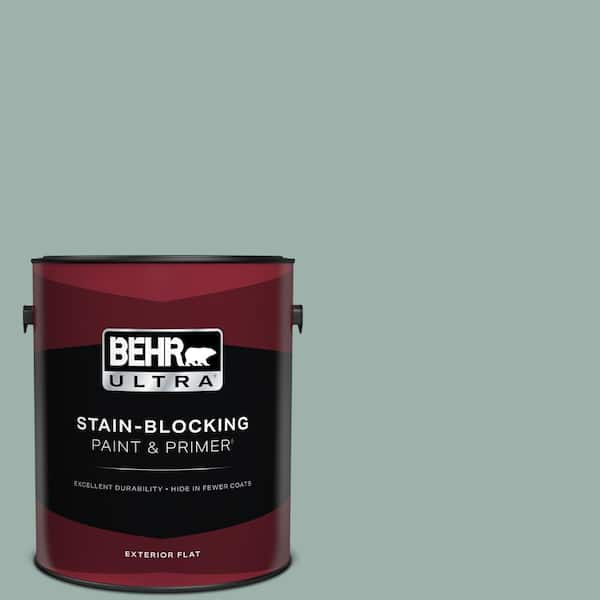 BEHR ULTRA 1 gal. #N430-3 Garden Vista Flat Exterior Paint & Primer