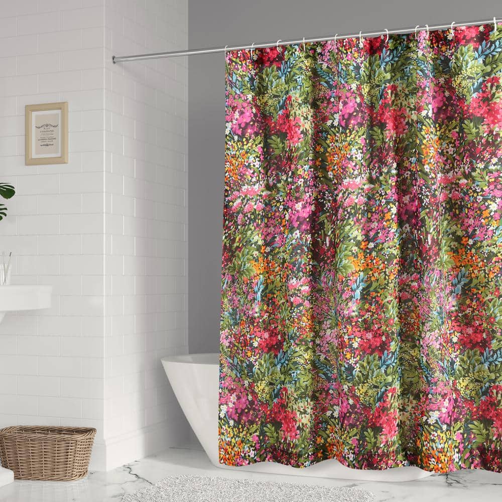 Standard Multicolor Cotton Floral Tub Curtain
