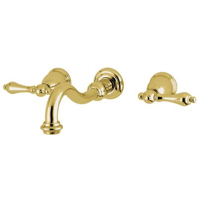 Kingston Brass Millennium-Cross 8 Inch Widespread 2-Handle Bathroom Faucet In Brushed Nick - View #8