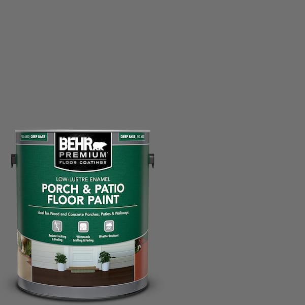 BEHR PREMIUM 1 gal. #AE-48 Machine Gray Low-Lustre Enamel Interior/Exterior Porch and Patio Floor Paint