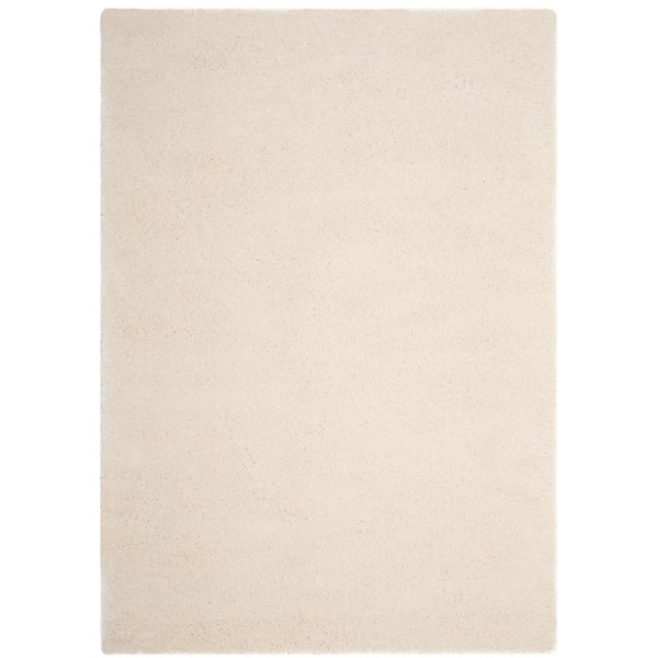 Safavieh Colorado Shag Cream 6 ft. x 9 ft. Solid Area Rug