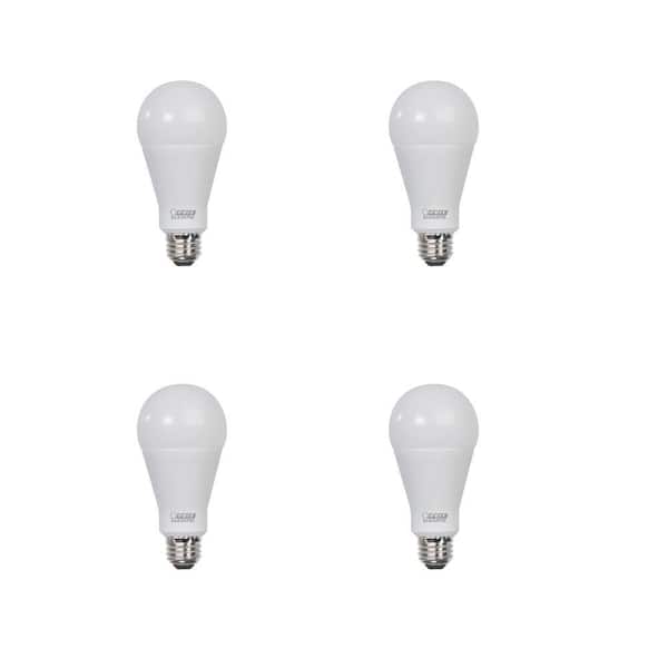 Feit Electric 200-Watt Equivalent A21 Non-Dimmable High Brightness Frosted E26 Medium Base LED Light Bulb in Daylight 5000K (4-Pack)