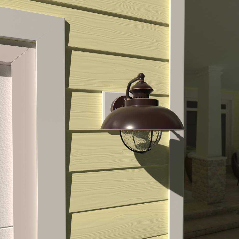 Harwich Burnished Bronze Nautical Outdoor Wall Sconce
