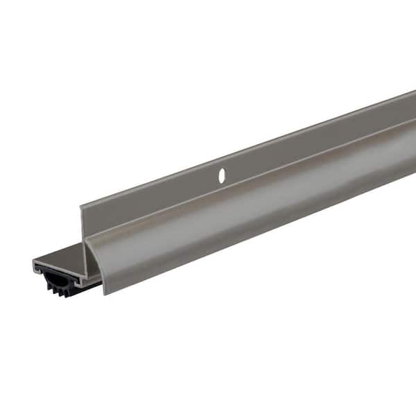 M-D Building Products 1.625 in. x 36 in. Satin Nickel Aluminum L-Shape Screw-on Door Bottom Weatherstripping