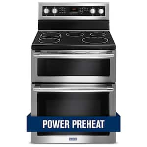 6.7 cu. ft. Double Oven Electric Range with Convection Oven in Fingerprint Resistant Stainless Steel