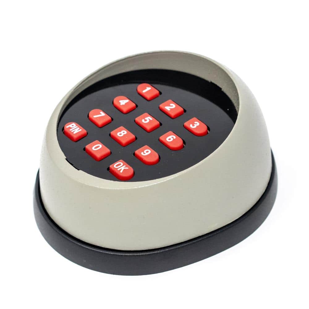 Compact Black and Red Wireless Gate Keypad