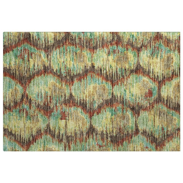 Dream Shag Premium Machine Washable Abstract ADS767 Fudge 2 ft. x 3 ft. Accent Rug