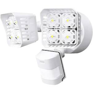 36-Watt 3600 Lumens 180-Degree White Motion Sensor Outdoor Integrated LED 5000K Waterproof Dusk to Dawn Flood Light
