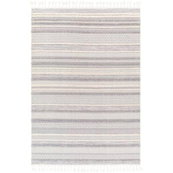 Artistic Weavers Bowers Gray Modern 5 ft. x 7 ft. Indoor Area Rug