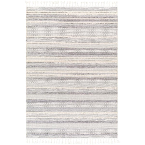 Artistic Weavers Bowers Gray Modern 7 ft. x 9 ft. Indoor Area Rug