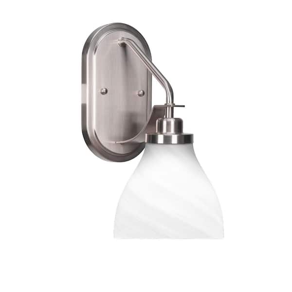 Unbranded Monroe 1-Light Brushed Nickel Wall Sconce
