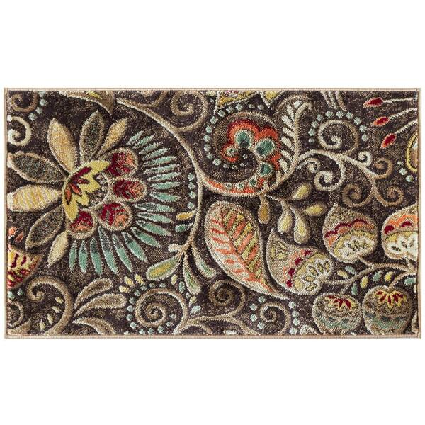 Capri Abstract Brown 2 ft. x 3 ft. Indoor Area Rug