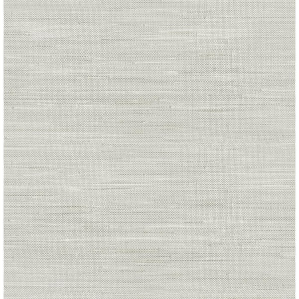 SOCIETY SOCIAL Grey Classic Faux Grasscloth Peel and Stick Wallpaper Sample